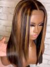 HOT SUMMER BOB WITH BROWN HIGHLIGHT T PART LACE CLOSURE WIG-CCW713