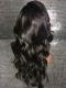 Invisible HD skin melt swiss lace 6 inches deep parting straight human hair lace front wig with wand curls