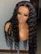 New Water Wave Natural Black 5x5 HD Swiss Lace Closure Wig-SWC006