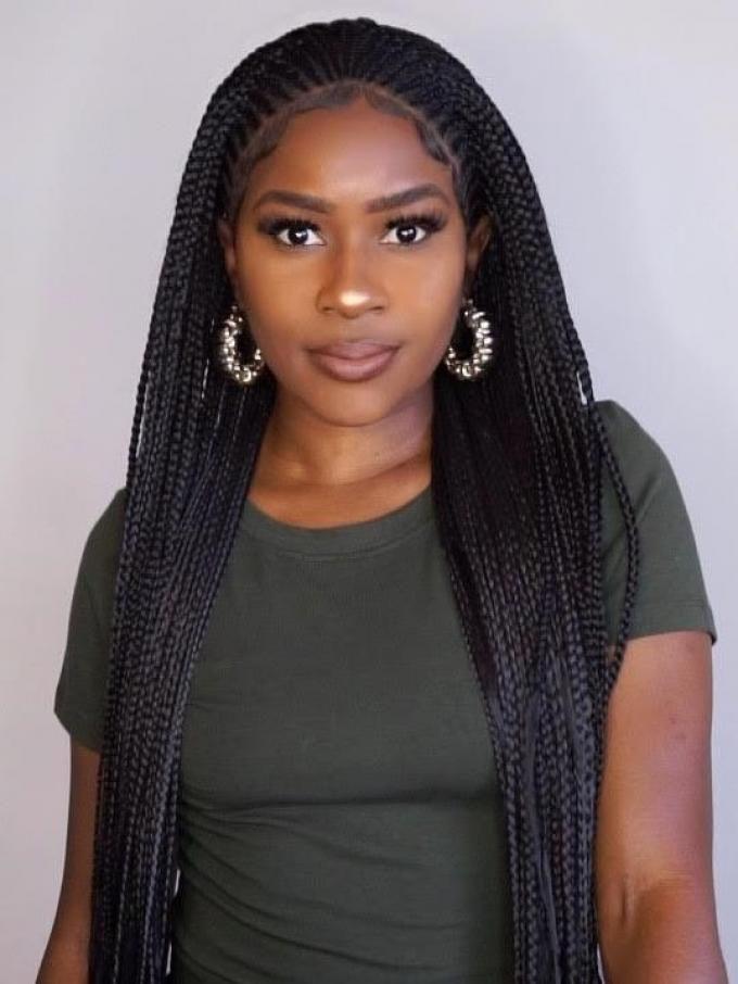 Lace Front Wig Long Box Braid Wig-BBW007