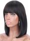 12 Inches 150% density Human Short Bob Wig With Bangs-WE031