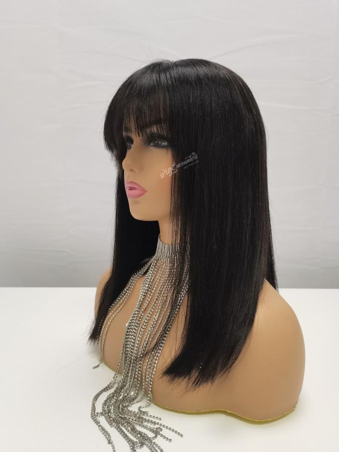 Effortless Get Up To Go Series| Straight 13*6 Lace Front Lob With bang- GT006