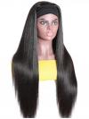 New Protective Style For Black Natural Hair-Quick Fix Elegant Silky Striaght Headband Wig For Last Minute Problems-HW002