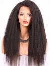 18 inches kinky straight full lace human hair wig - KS001