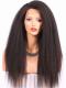 18 inches kinky straight full lace human hair wig - KS001