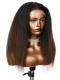 LYDIA--BEGINNERS’WIG COLLECTION - 10-MIN LACE WIG-OMBRE KINKY STRAIGHT-LACE CLOSURE WIG