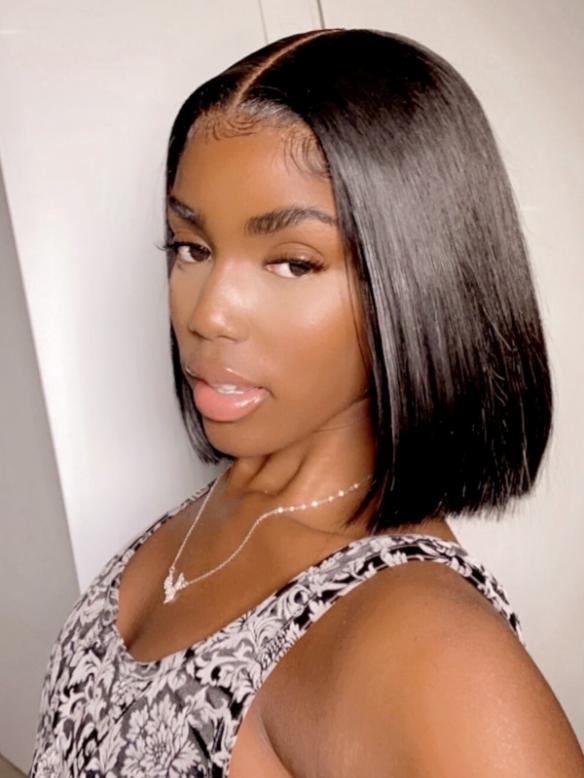 EASY FOR DAILY LIFE-MOST REALISTIC BEGINNER FRIENDLY LACE CLOSURE SHORT BOB WIG-WE814