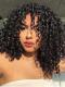 Human Hair Full Lace Wig Curly Ash Brown