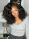 Deep Wave Human Hair Lace Front Wigs Pre-Bleached Hairline For Black Women-LFB723