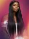 Indian virgin preplucked full lace human hair straight wig-FL005