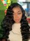 Indian virgin 6 inches deep parting preplucked human hair lace front wave wig-LFW009