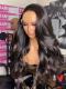 13*6 SUPER FINE INVISIBLE HD LACE-RIGHT SIDE PART HUMAN HAIR LACE FRONTAL WIG WITH WAND CURLS-HD923