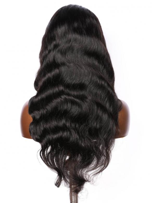 DELLA-BEGINNERS’WIG COLLECTIO -10-MIN LACE WIG-BLACK LOOSE WAVE-LACE CLOSURE WIG