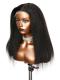 AMANDA -BEGINNERS’WIG COLLECTION - 10-MIN LACE WIG-NATURAL BLACK KINKY STRAIGHT-LACE CLOSURE WIG