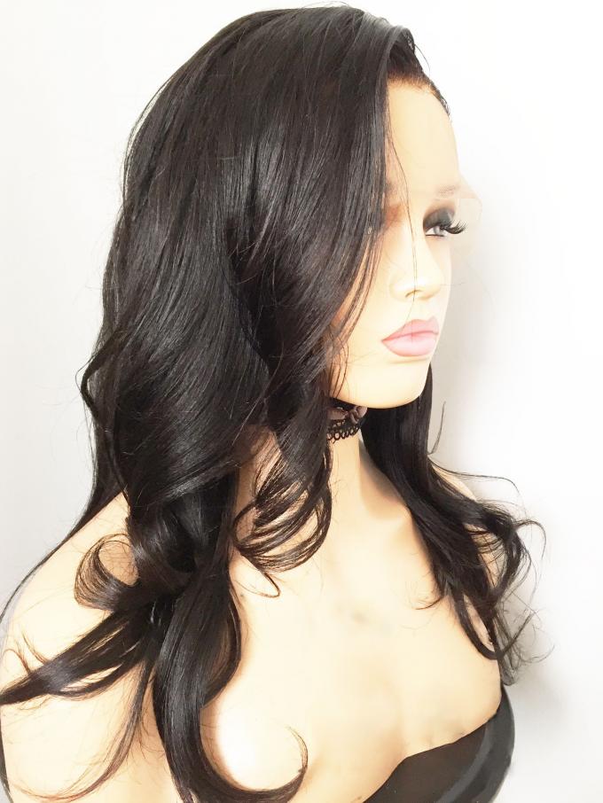 Preplucked Indian virgin 360 lace frontal human hair light yaki wig with wand curls -WE078