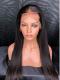 Invisible HD skin melt swiss lace 6 inches light yaki straight human hair lace front wign