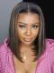 SUMMER BOB WITH BROWN HIGHLIGHT T PART LACE CLOSURE WIG WITH WAND CURLS-CCW712