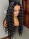 New Water Wave Natural Black 5x5 HD Swiss Lace Closure Wig-SWC006