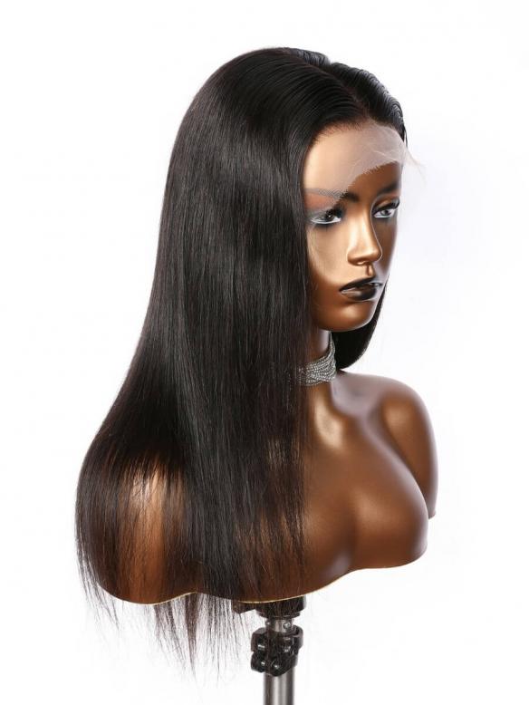 ANAYA-NATURAL BLACK STRAIGHT-LACE FRONTAL WIG