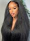 KINKY STRAIGHT BRAZILIAN VIRGIN HAIR 360 INVISIBLE HD LACE FRONTAL WIG-SWE006