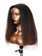 LYDIA--BEGINNERS’WIG COLLECTION - 10-MIN LACE WIG-OMBRE KINKY STRAIGHT-LACE CLOSURE WIG