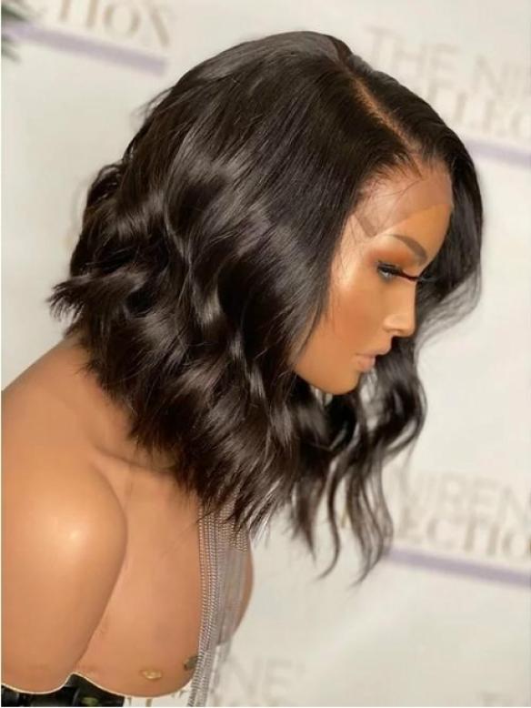 Human Hair Full Lace Wig Curly Ash Brown