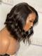 Human Hair Full Lace Wig Curly Ash Brown