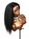 AMANDA -BEGINNERS’WIG COLLECTION - 10-MIN LACE WIG-NATURAL BLACK KINKY STRAIGHT-LACE CLOSURE WIG