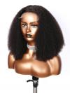 MINA-BEGINNERS’WIG COLLECTION-10-MIN LACE WIG-BLACK KINKY CURLY-LACE CLOSURE WIG