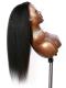 NORAH-NATURAL BLACK KINKY STRAIGHT-LAVE FRONTAL WIG