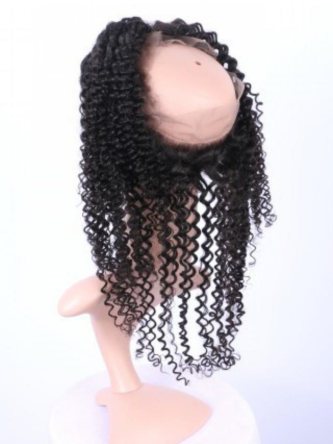 Human Hair Full Lace Wig Curly Ash Brown