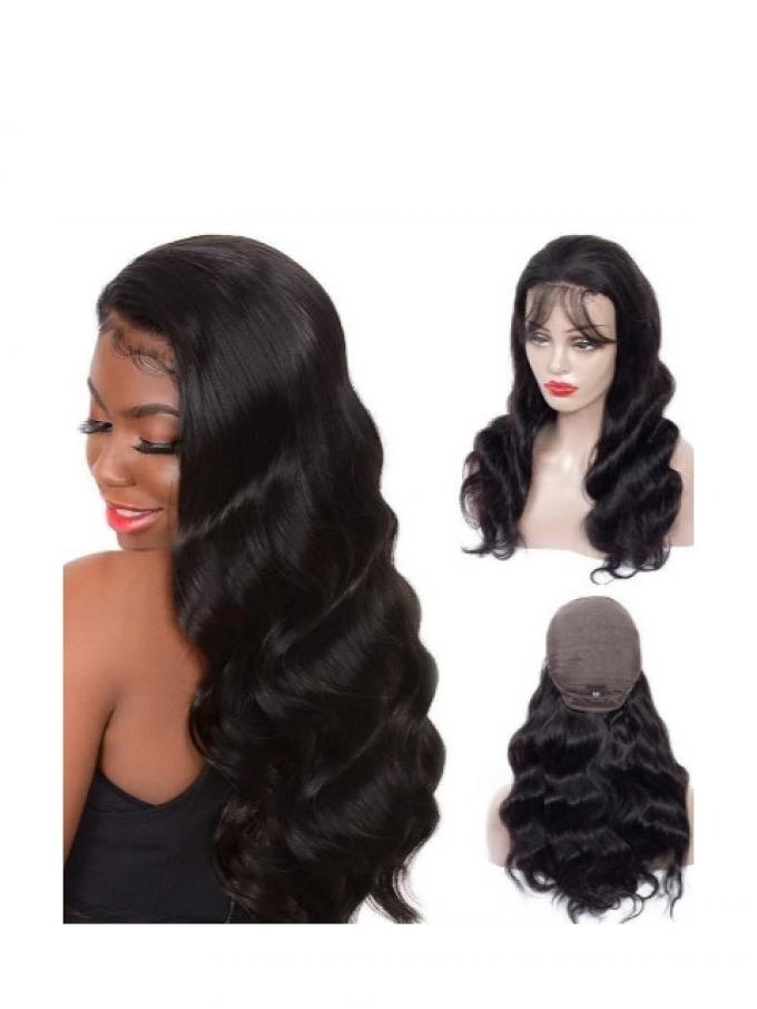 Human Hair Full Lace Wig Curly Ash Brown