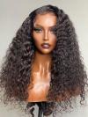 New&Upgraded 5×5 Invisible Real HD Lace Closure Gorgeous Long Curly Human Hair Wig-SWC060