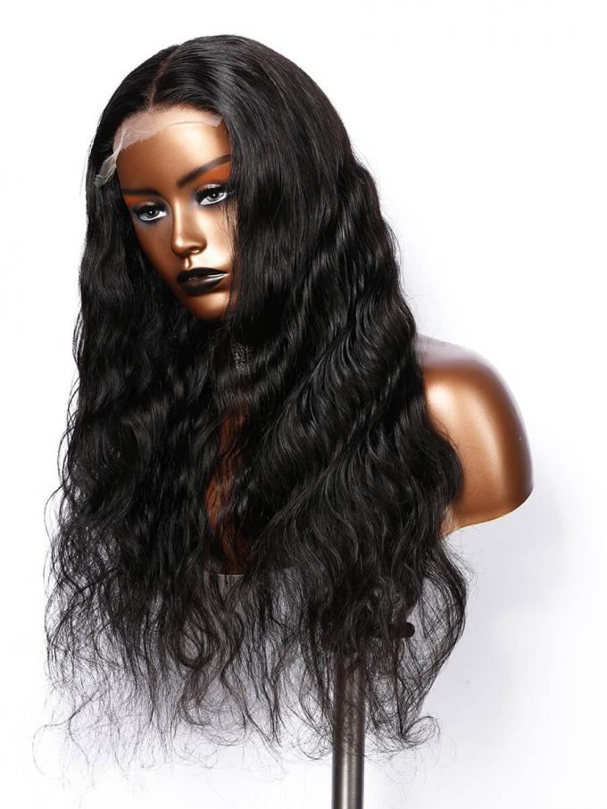 DELLA-BEGINNERS’WIG COLLECTIO -10-MIN LACE WIG-BLACK LOOSE WAVE-LACE CLOSURE WIG