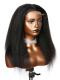AMANDA -BEGINNERS’WIG COLLECTION - 10-MIN LACE WIG-NATURAL BLACK KINKY STRAIGHT-LACE CLOSURE WIG