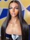 10-22 inches Human Hair Natural Black Silky Straight Lace Front Wig-LW143