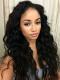 18 inches indian remy beachy wave free part full lace human hair wig - BWE008