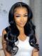 13*6 SUPER FINE INVISIBLE HD LACE-MIDDLE PART HUMAN HAIR LACE FRONTAL WIG WITH WAND CURLS- HD921