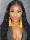 Human Hair Full Lace Wig Curly Ash Brown