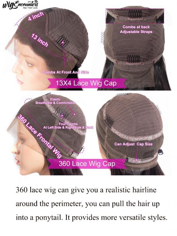 Melting Hairline Natural Black Curly Lace Front Wig-LW061