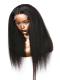 BELLA--BEGINNERS’WIG COLLECTION - 10-MIN LACE WIG-NATURAL BLACK KINKY STRAIGHT-LACE CLOSURE WIG