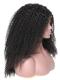 22 inches kinky curly indian remy lace front human hair wig - LFC007