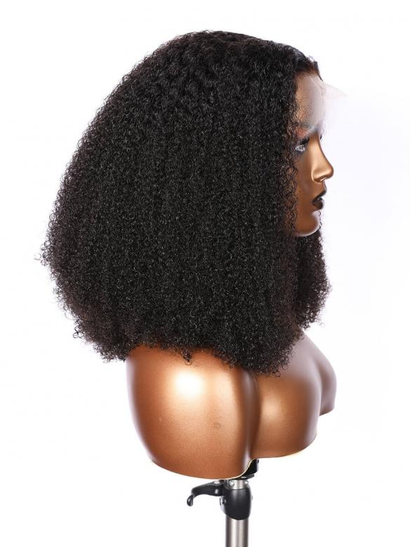 ALIYA-BLACK KINKY CURLY-LACE FRONTAL WIG