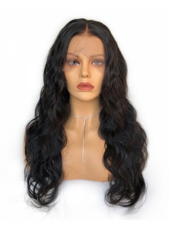 New 13x6 T-Part Lace Front 100% Brazilian Human Hair Elegant Wave Wigs-TP003
