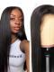 Indian Remy Preplucked Human Hair Lace Front Straight Wig-LFB834