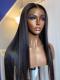 10-22 inches Human Hair Natural Black Silky Straight Lace Front Wig-LW143