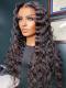 Human Hair Full Lace Wig Curly Ash Brown