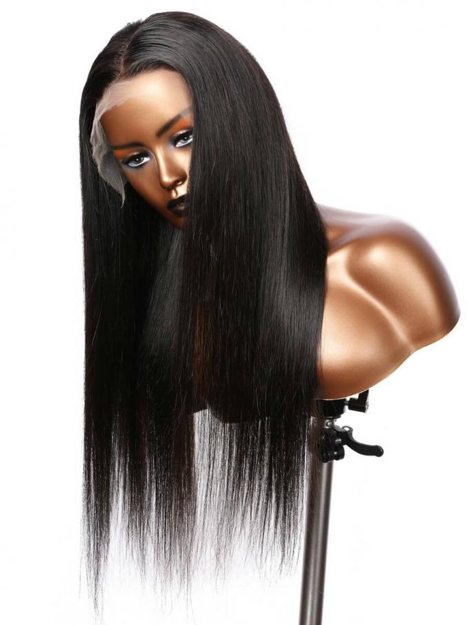 ALSA-NATURAL BLACK STRAIGHT-LACE FRONTAL WIG