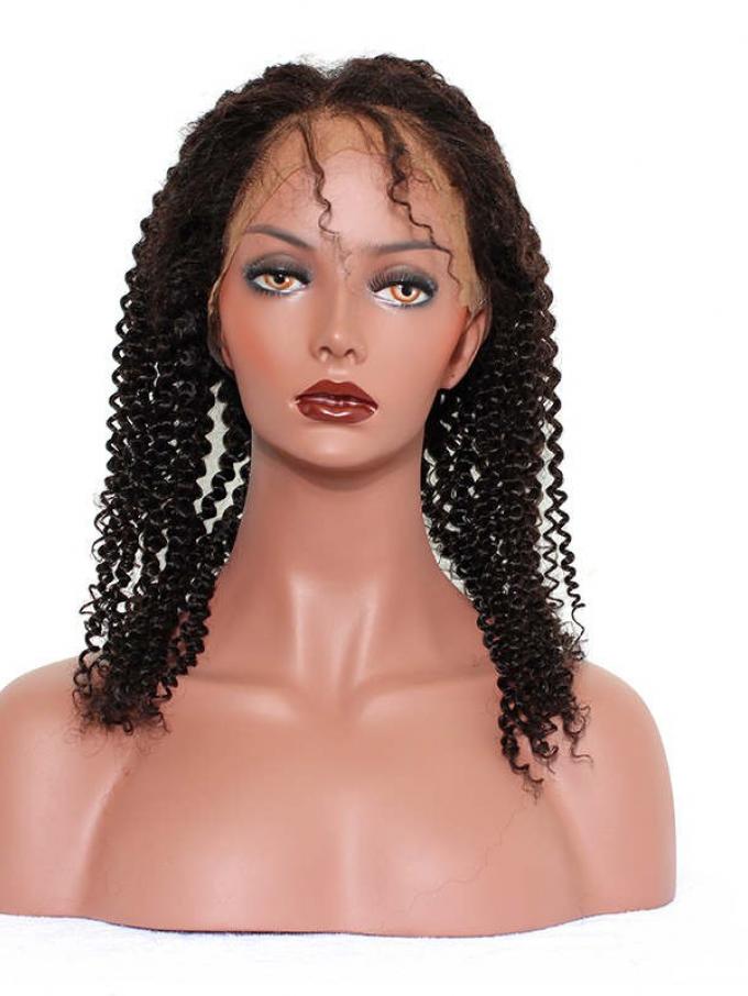 Human Hair Full Lace Wig Curly Ash Brown