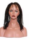 Human Hair Full Lace Wig Curly Ash Brown